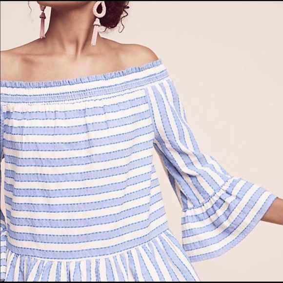 Anthropologie Tops - Maeve Off Shoulder Bell Sleeve Top